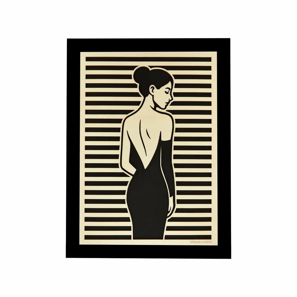 Paintings - Wooden Silhouette Wall Art 7 - WOODILLUSION