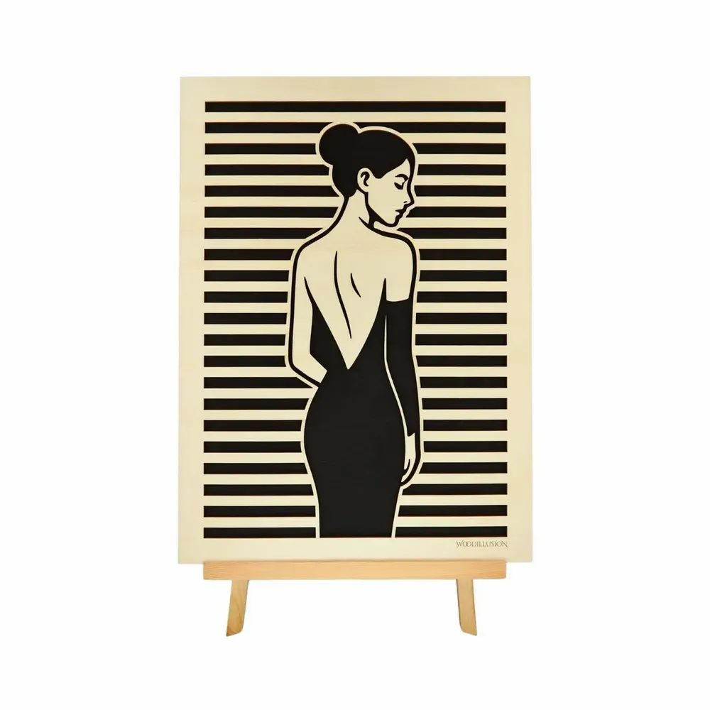 Paintings - Wooden Silhouette Wall Art 7 - WOODILLUSION