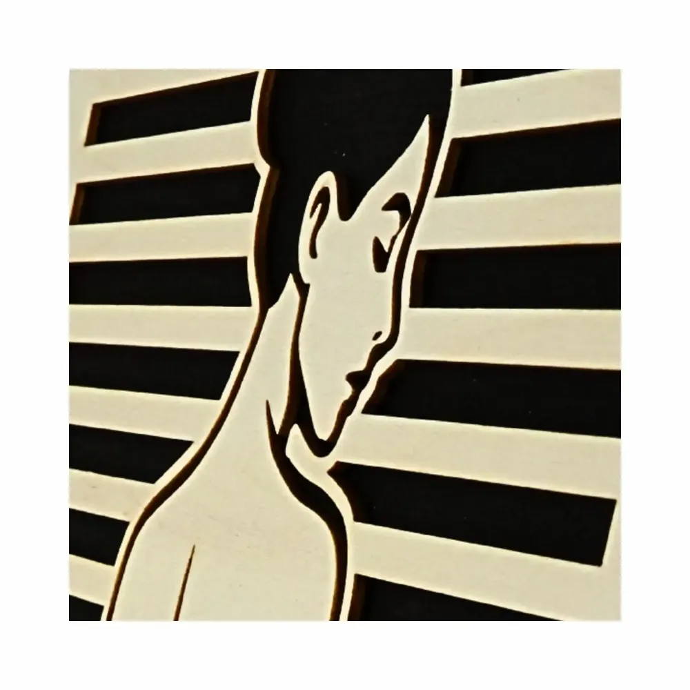 Paintings - Wooden Silhouette Wall Art 7 - WOODILLUSION
