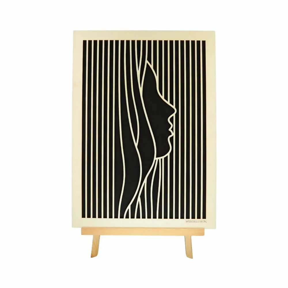 Paintings - Wooden Face Wall Art - WOODILLUSION