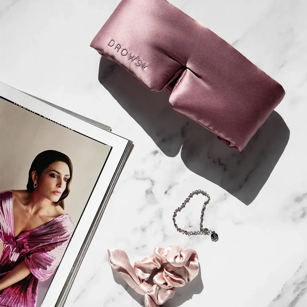 Cosmétiques - Masque de nuit en soie- Damask Rose - DROWSY S.L.