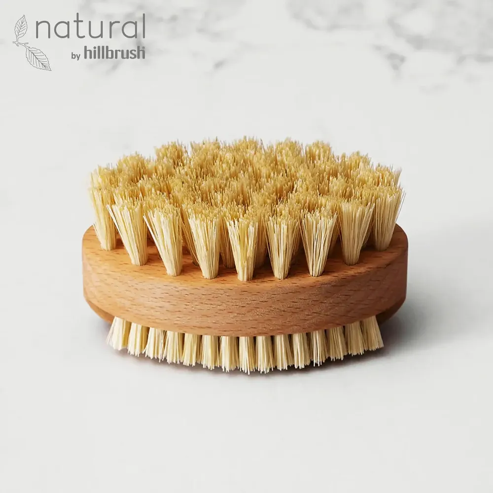 Beauty products - 100% FSC Certified® Natural Nail Brush With Dual Fill - Stiff Tampico - NATURAL BY HILLBRUSH