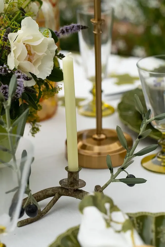 Nappes - Nappe ronde en lin HERB GARDEN - SUMMERILL AND BISHOP