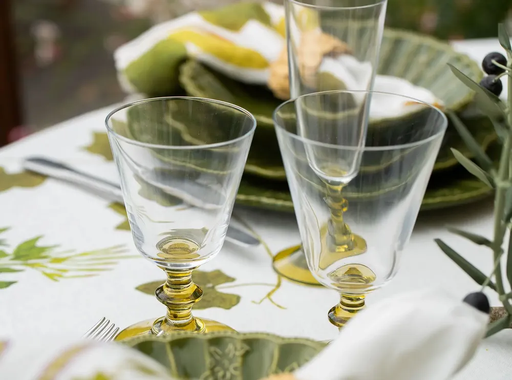 Nappes - Nappe ronde en lin HERB GARDEN - SUMMERILL AND BISHOP