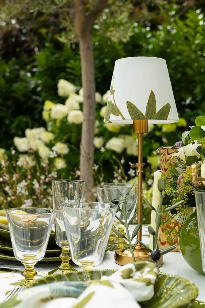 Nappes - Nappe ronde en lin HERB GARDEN - SUMMERILL AND BISHOP