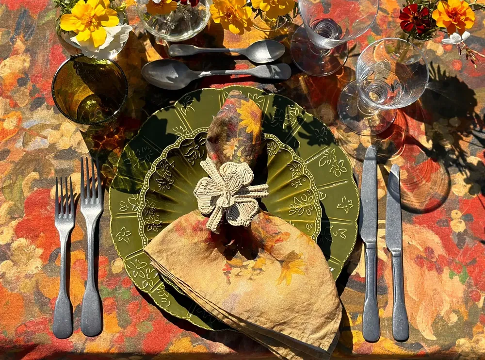 Nappes - Nappes et serviettes en lin FLEURS DES PRES - SUMMERILL AND BISHOP