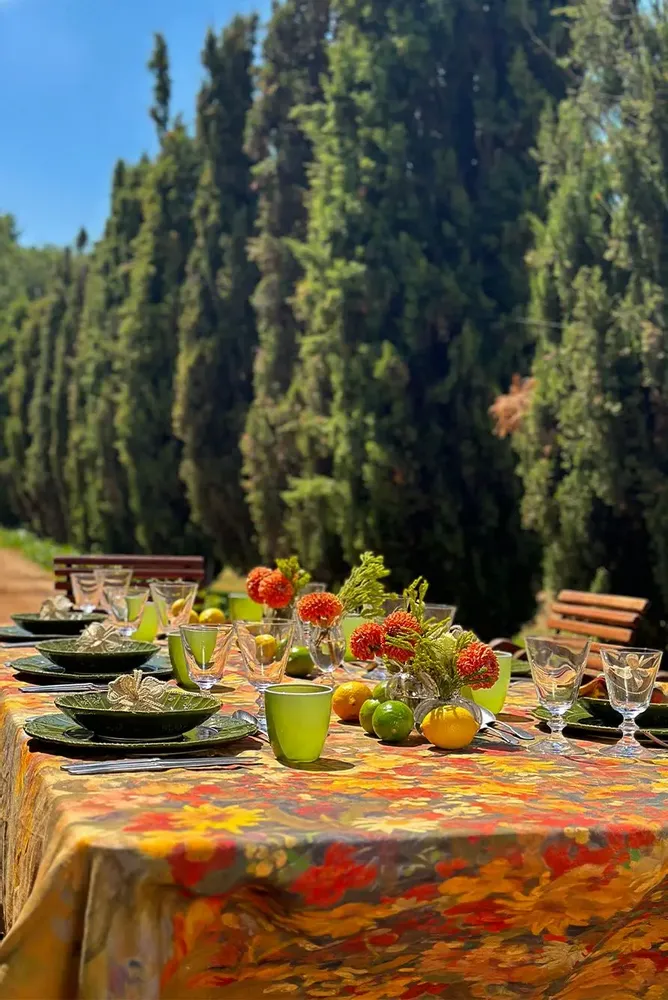 Nappes - Nappes et serviettes en lin FLEURS DES PRES - SUMMERILL AND BISHOP