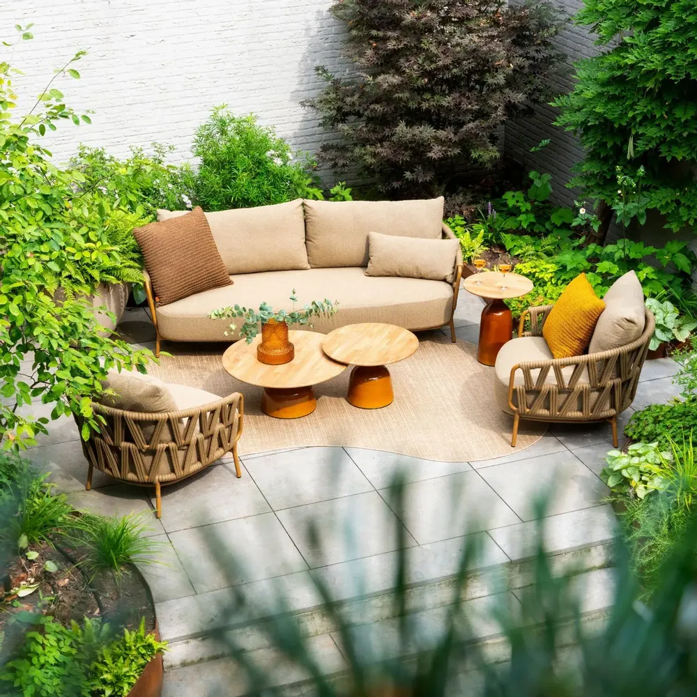 Canapés - Biarritz lounge set Amber - 4 SEASONS OUTDOOR