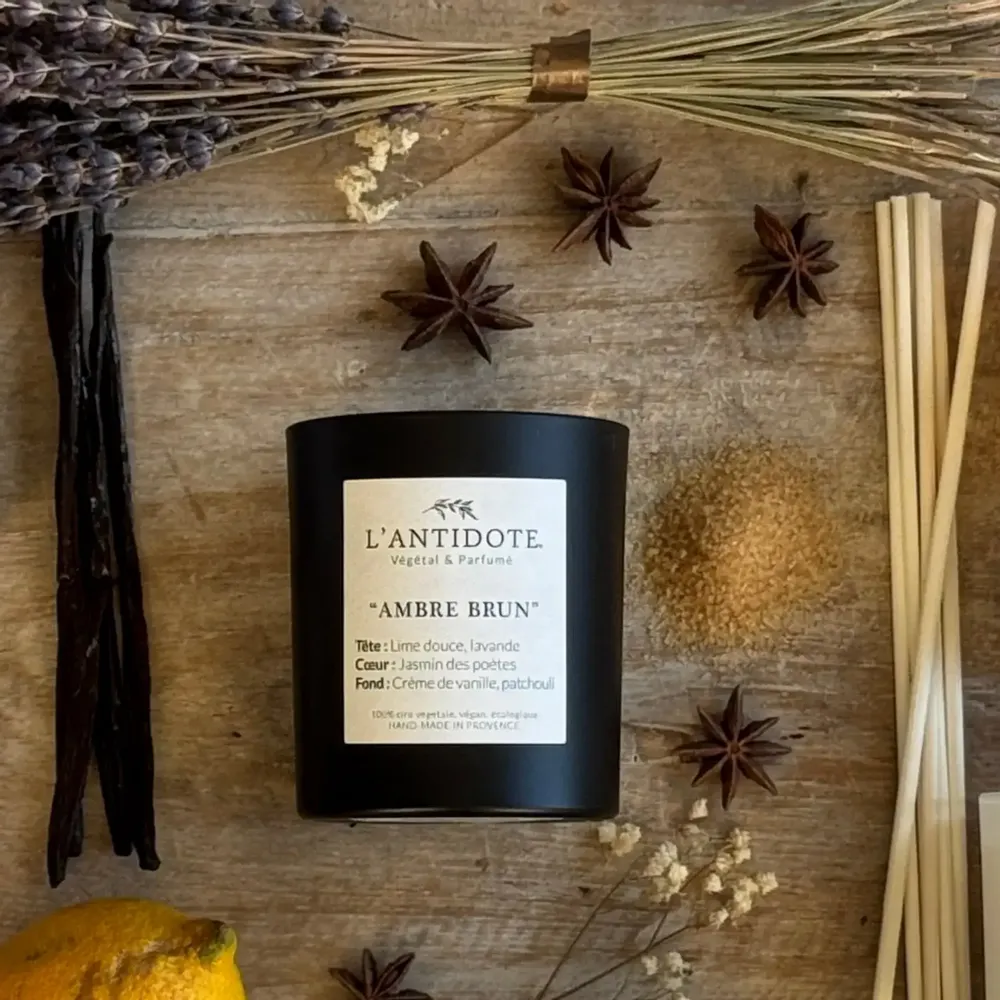 Bougies - AMBRE BRUN - L'ANTIDOTE