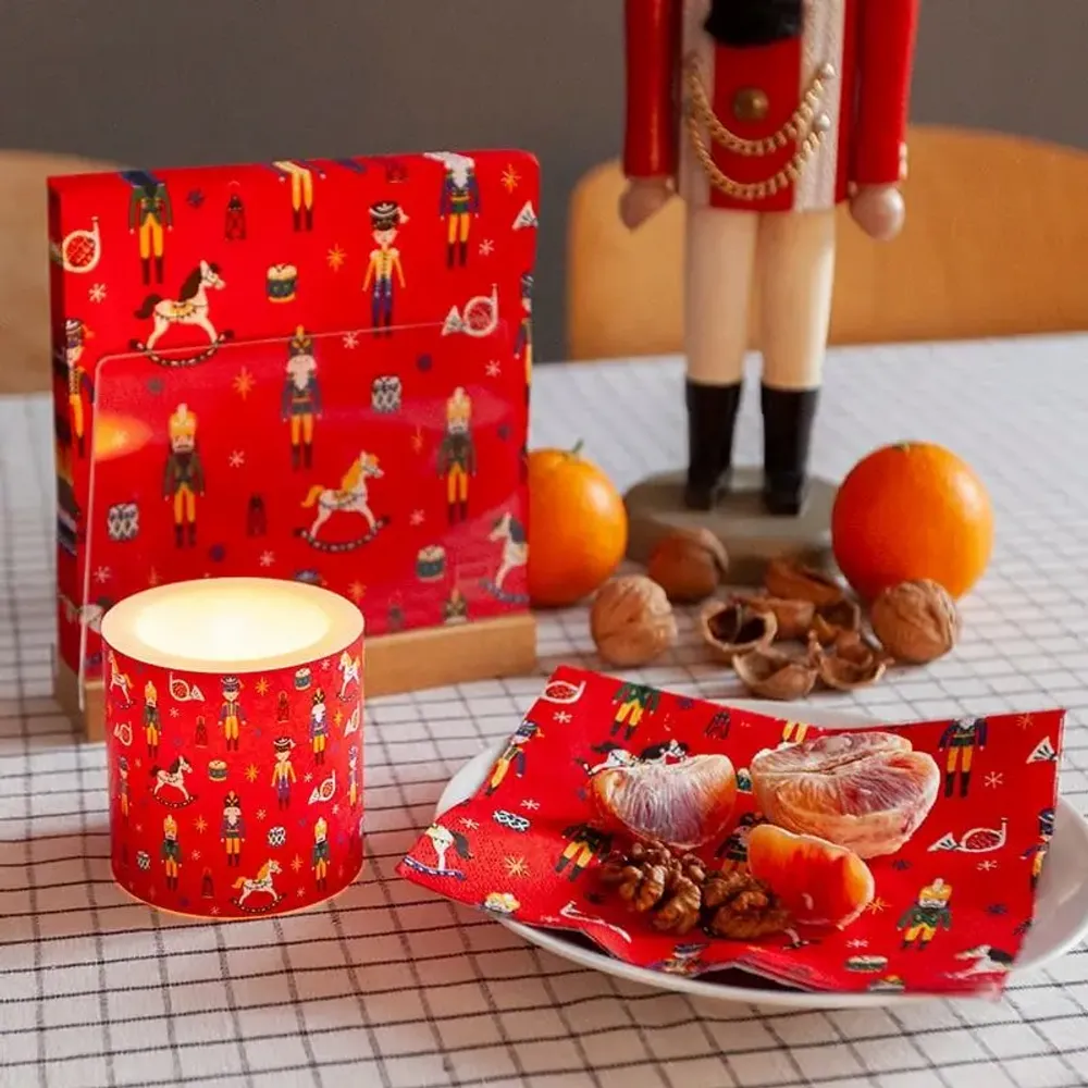 Serviettes - Serviettes en papier red Christmas toys - KARENA INTERNATIONAL