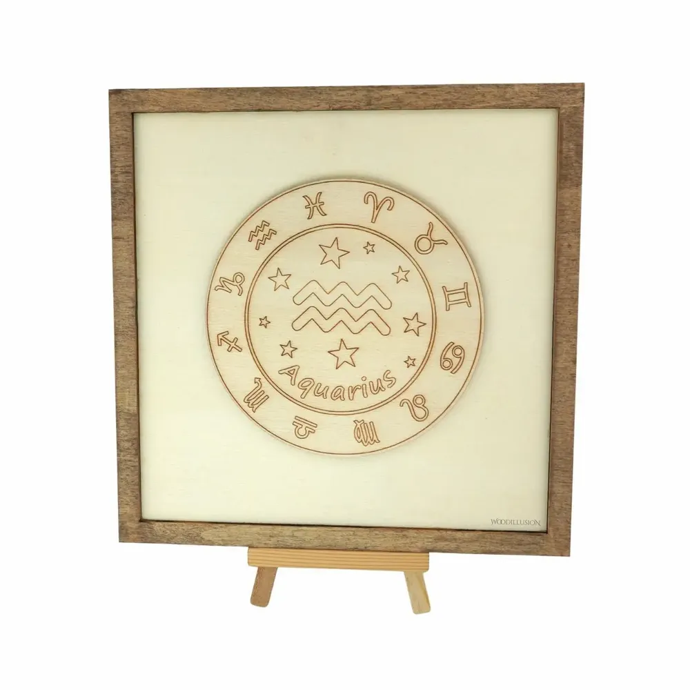 Paintings - Wooden Leo Wall Art - WOODILLUSION