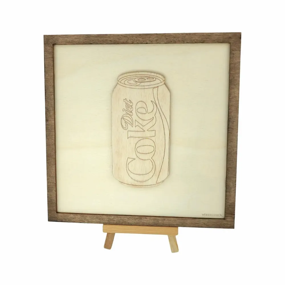 Paintings - Wooden Coke Can Wall Art - WOODILLUSION