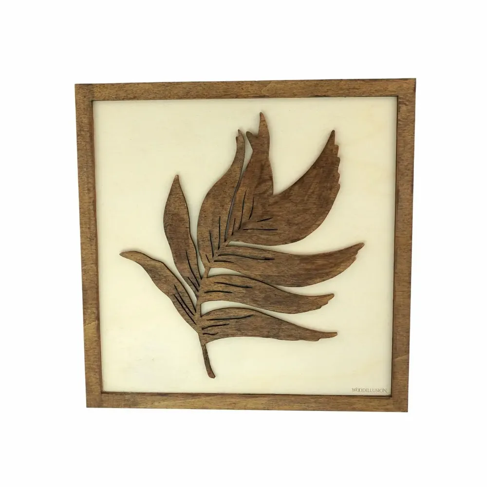Paintings - Wooden Leaf Wall Art 1 - WOODILLUSION