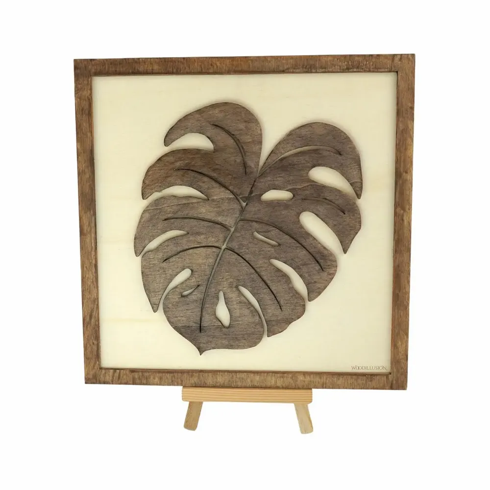 Paintings - Wooden Leaf Wall Art 2 - WOODILLUSION