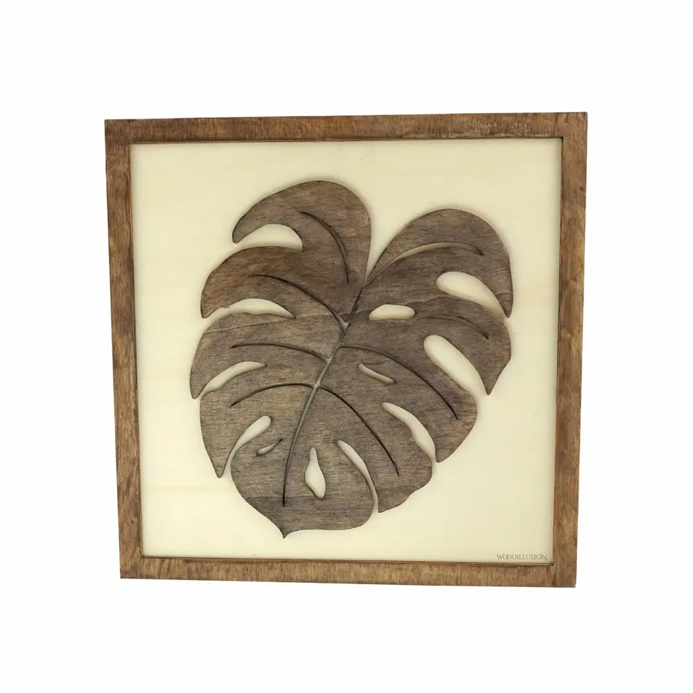 Paintings - Wooden Leaf Wall Art 2 - WOODILLUSION