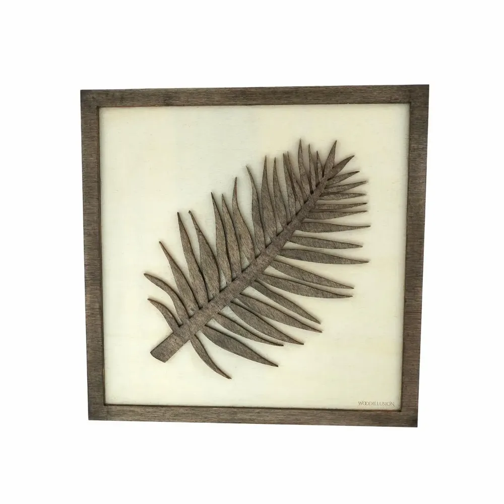 Paintings - Wooden Leaf Wall Art 3 - WOODILLUSION