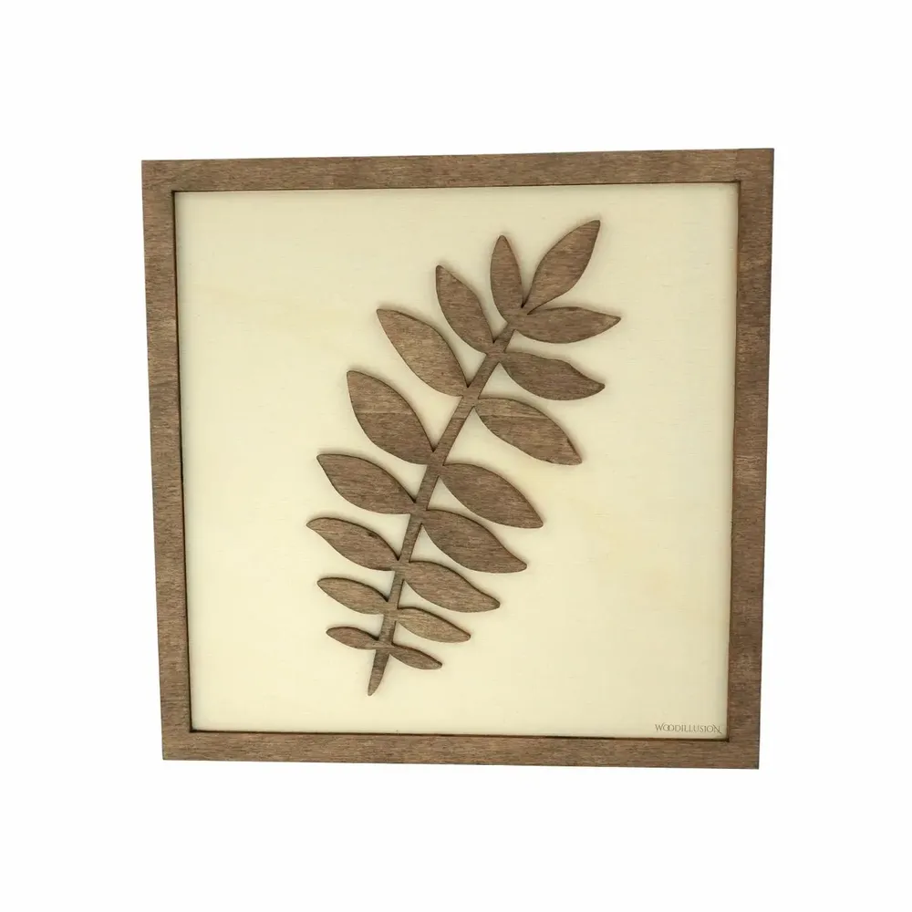 Paintings - Wooden Leaf Wall Art 4 - WOODILLUSION