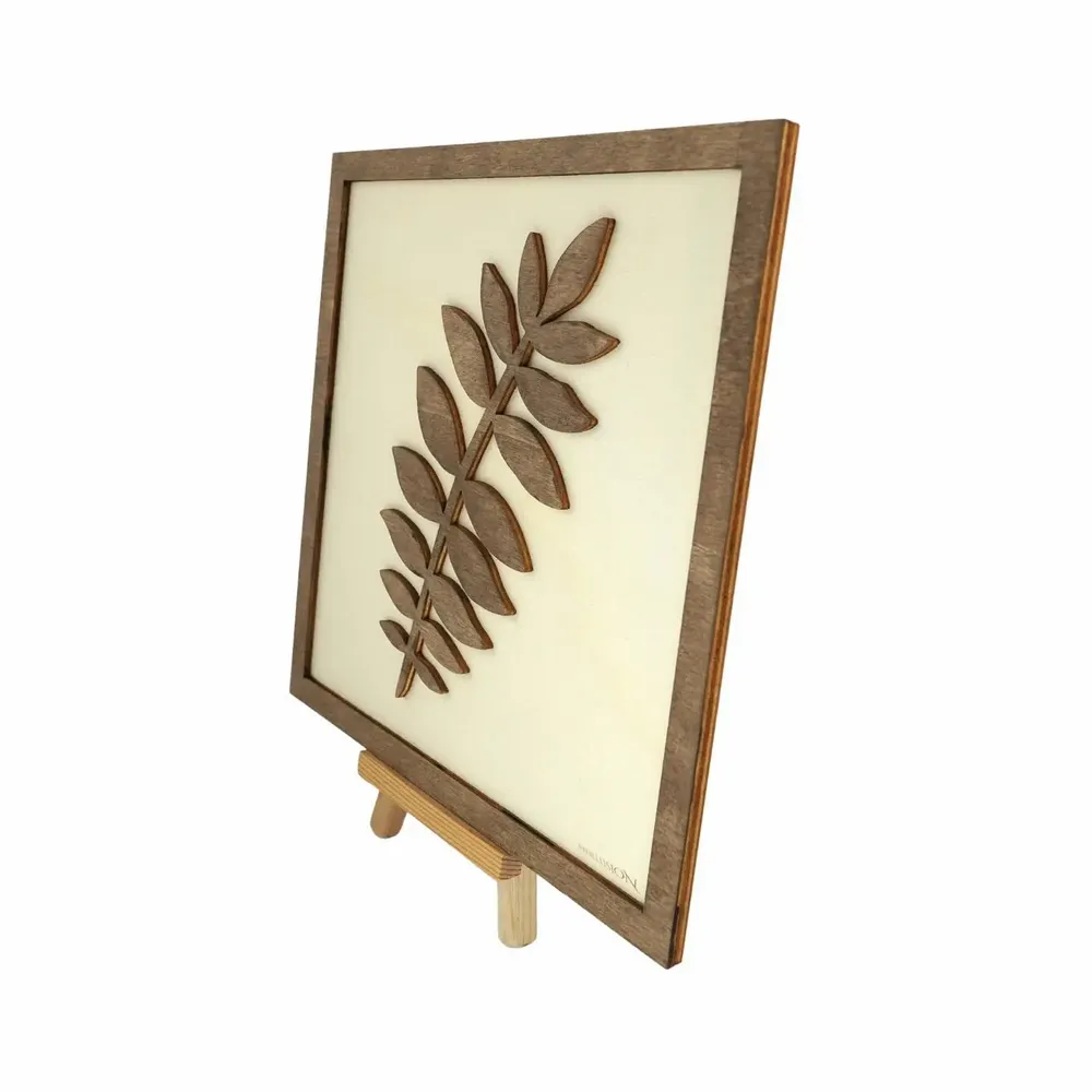 Paintings - Wooden Leaf Wall Art 4 - WOODILLUSION