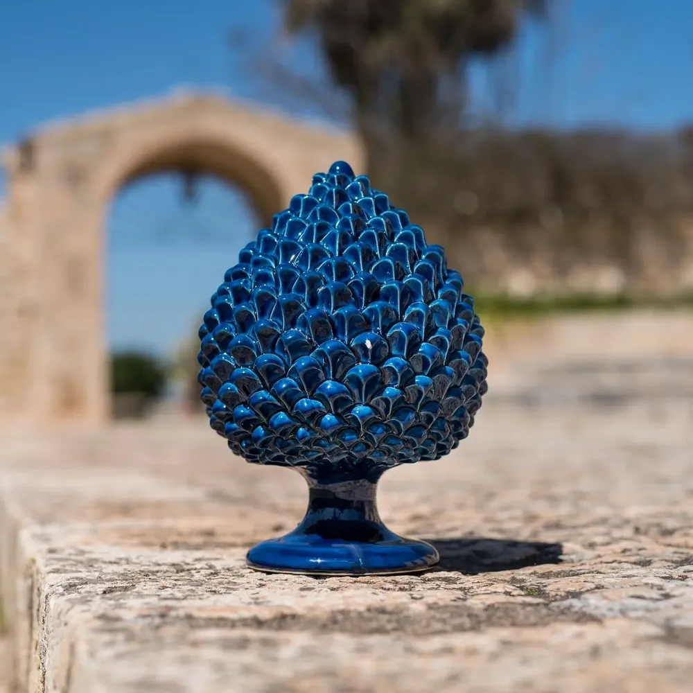 Céramique - Pigne artisanale bleue - CERAMICHE SOFIA