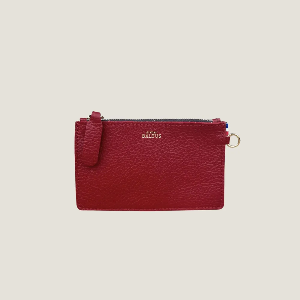 Petite maroquinerie - Mini pochette en cuir Jade – Porte-monnaie et porte-cartes pratique - ATELIER BALTUS