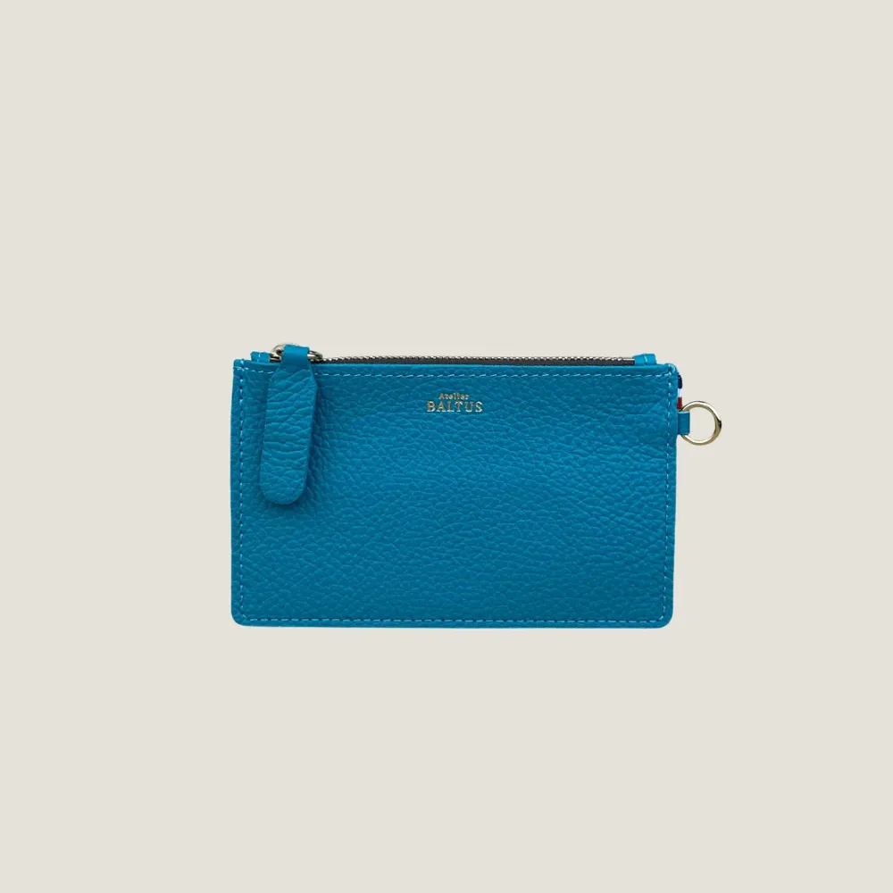 Petite maroquinerie - Mini pochette en cuir Jade – Porte-monnaie et porte-cartes pratique - ATELIER BALTUS