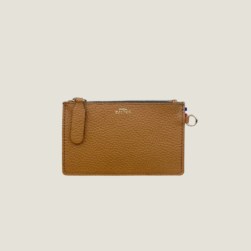 Petite maroquinerie - Mini pochette en cuir Jade – Porte-monnaie et porte-cartes pratique - ATELIER BALTUS