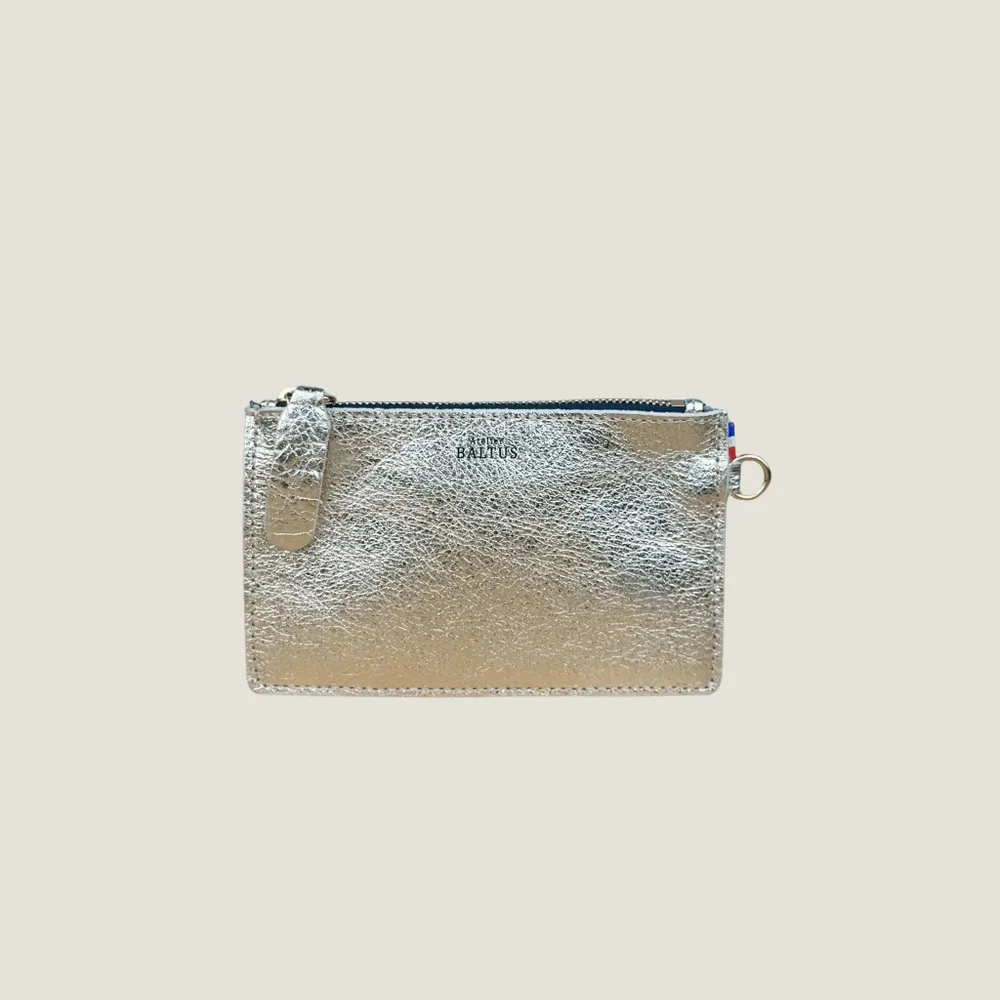 Petite maroquinerie - Mini pochette en cuir Jade – Porte-monnaie et porte-cartes pratique - ATELIER BALTUS