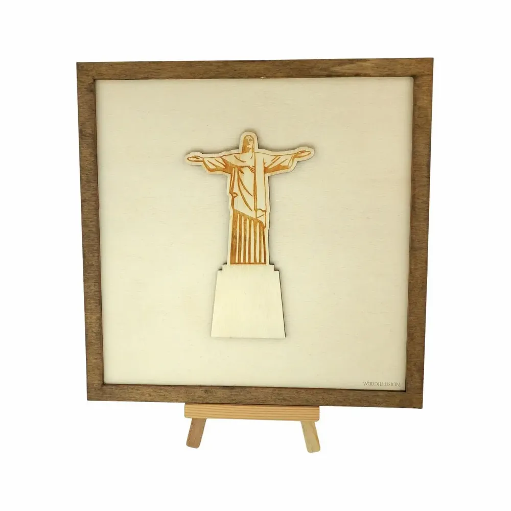 Paintings - Wooden Christ the Redeemer Wall Art - WOODILLUSION
