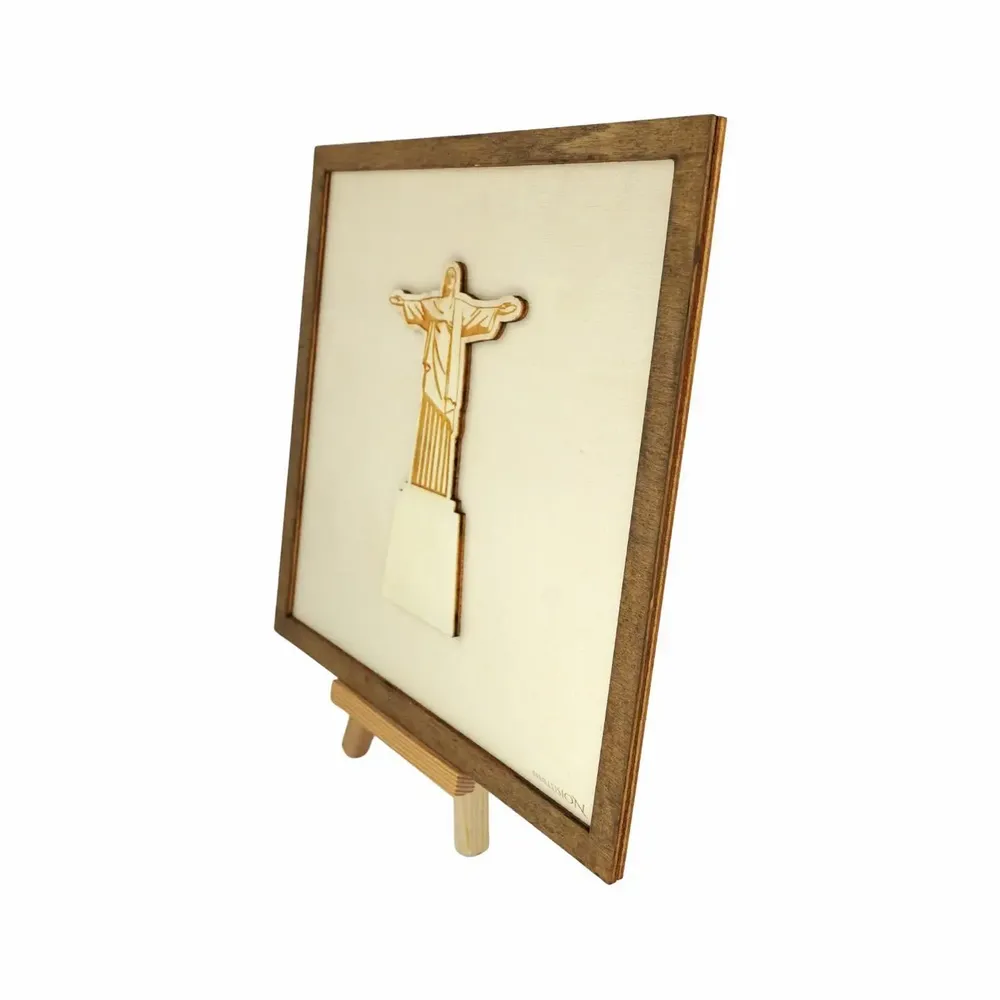 Paintings - Wooden Christ the Redeemer Wall Art - WOODILLUSION