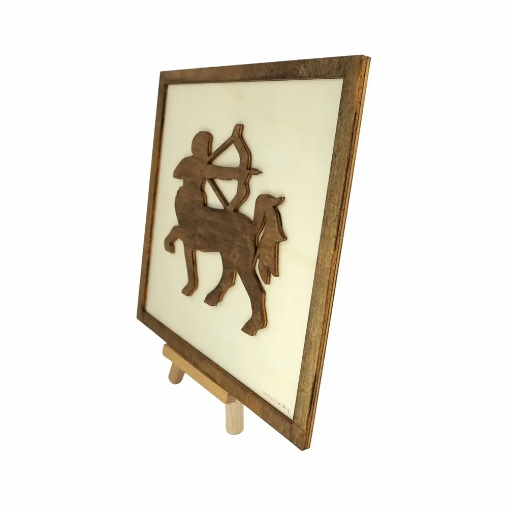 Paintings - Wooden Centaur Wall Art - WOODILLUSION