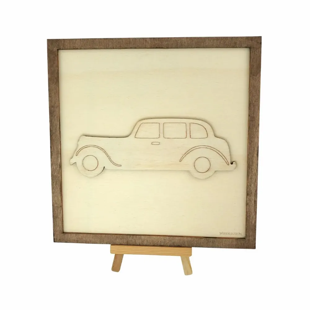 Paintings - Wooden Car Wall Art 2 - WOODILLUSION