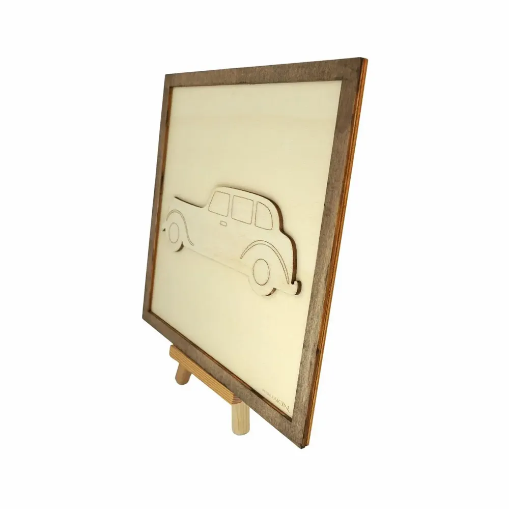 Paintings - Wooden Car Wall Art 2 - WOODILLUSION
