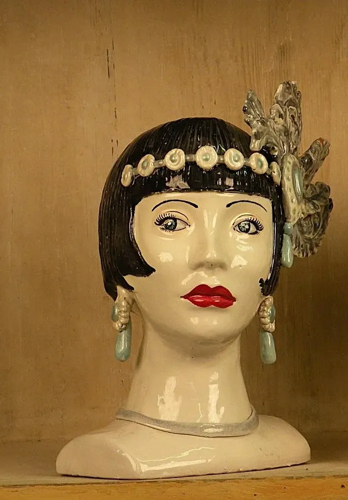 Customizable objects - Liberty Woman Head - CERAMICA IVANA DOLFI SRL