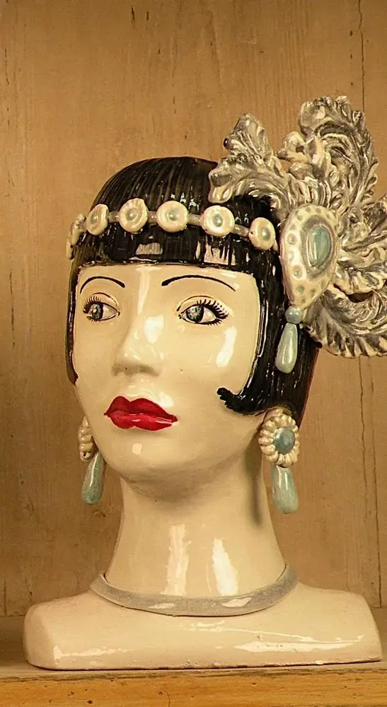 Customizable objects - Liberty Woman Head - CERAMICA IVANA DOLFI SRL