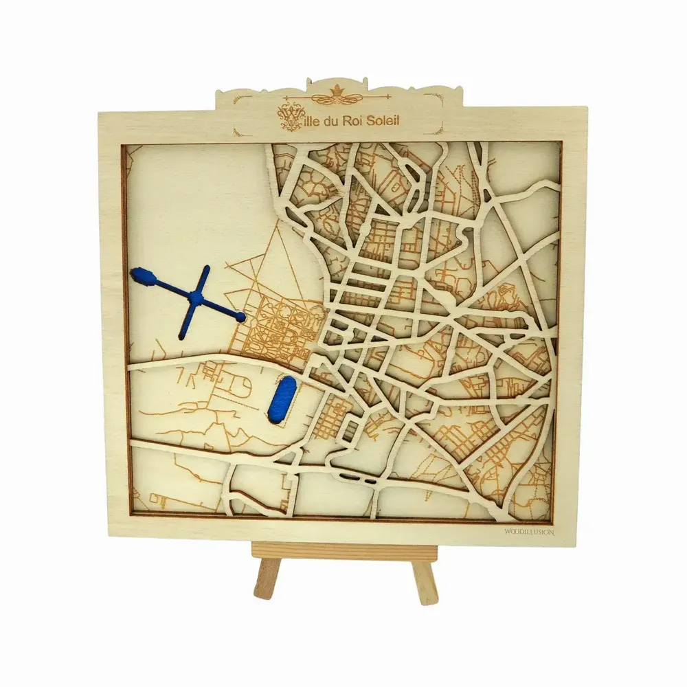 Paintings - Wooden Versailles (Sun King City) Wall Art - WOODILLUSION