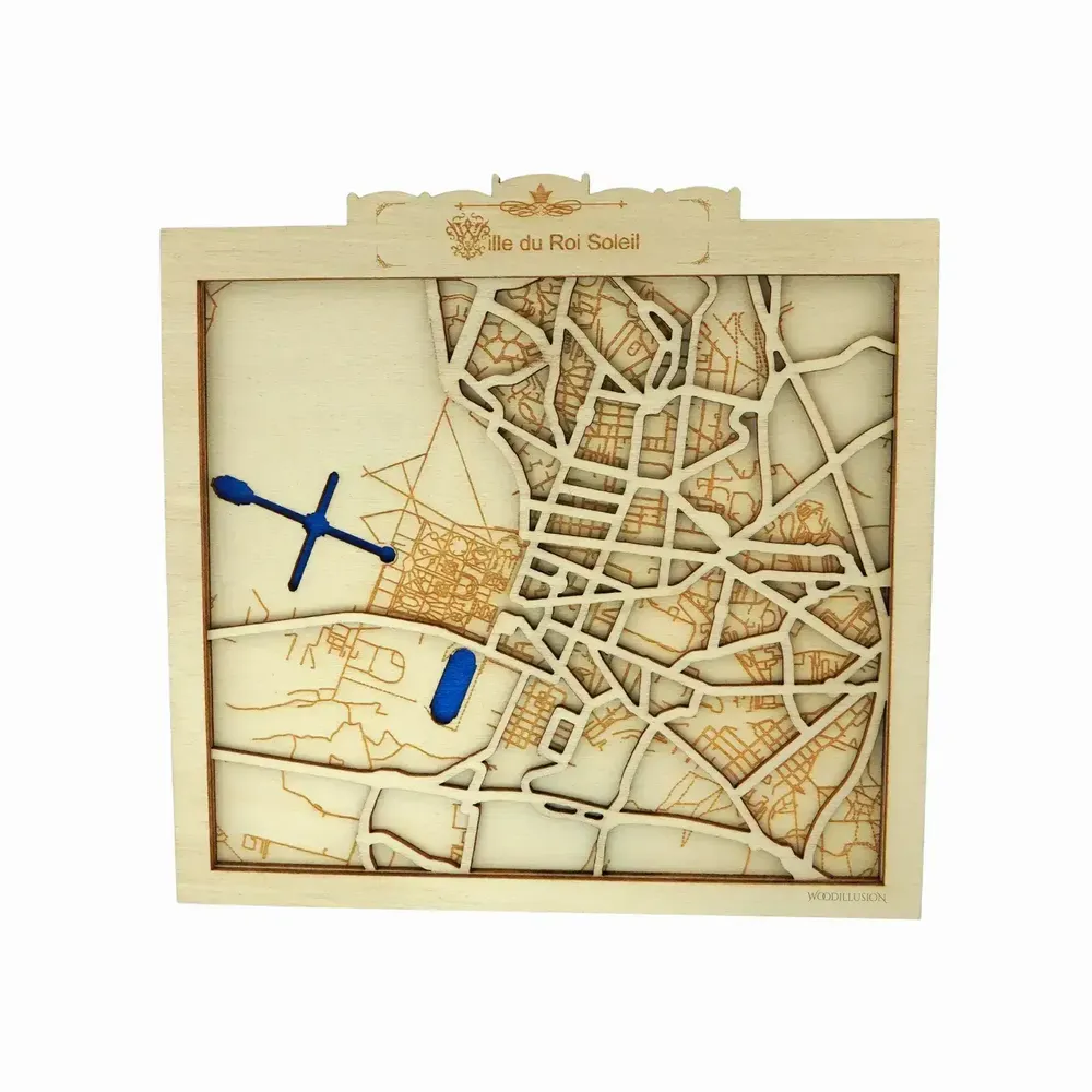 Paintings - Wooden Versailles (Sun King City) Wall Art - WOODILLUSION