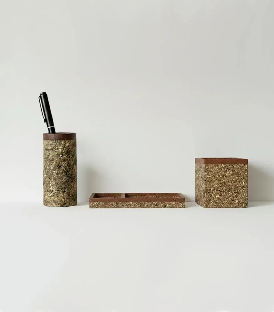 Decorative objects - Sigel Rectangular Tray / Sigel Square Pen Cup - NATURE'S LEGACY