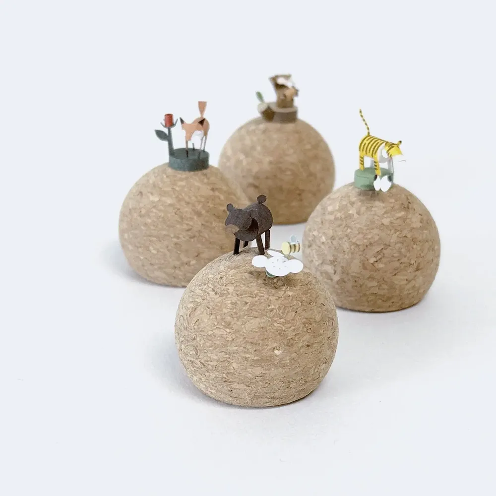Cadeaux - Micro Animal | Forest Animals - Bear and Bee - PAPIR LAB LTD.