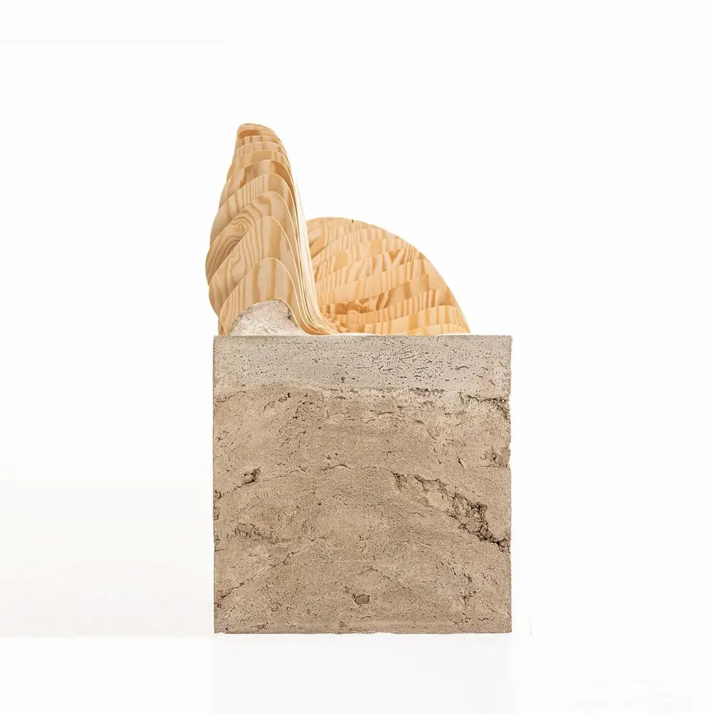 Accessoires de déco extérieure - wavy bench - CHISELS PLAY