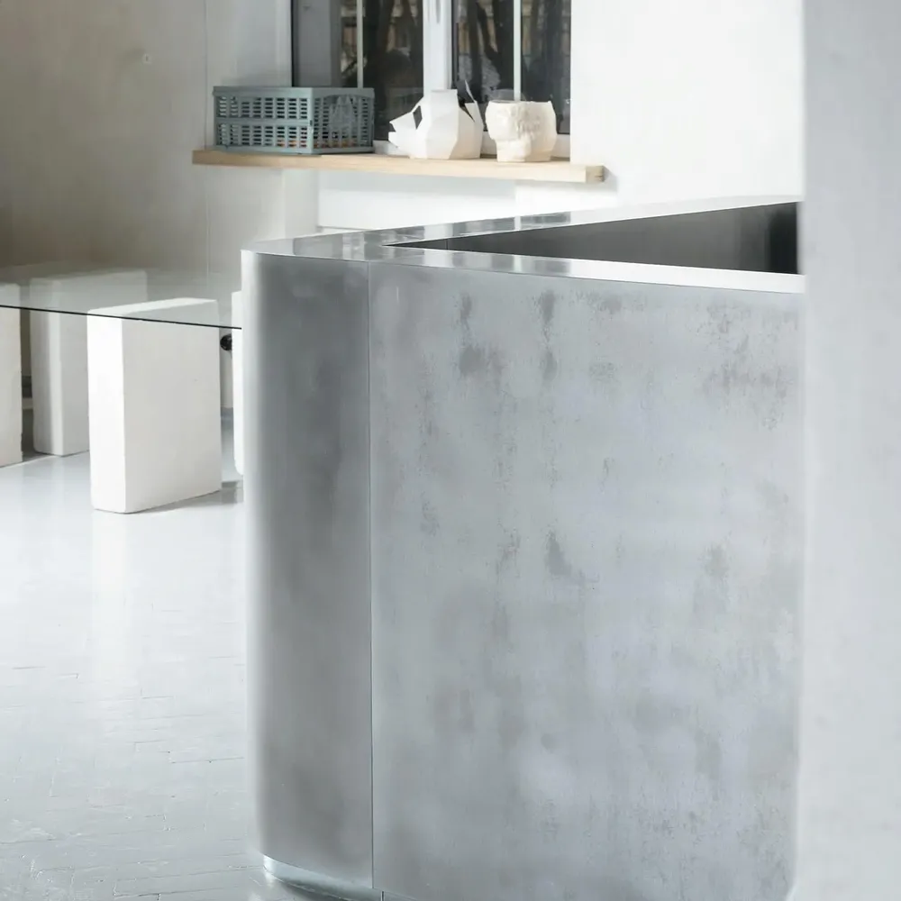 Comptoir - steel reception - CHISELS PLAY