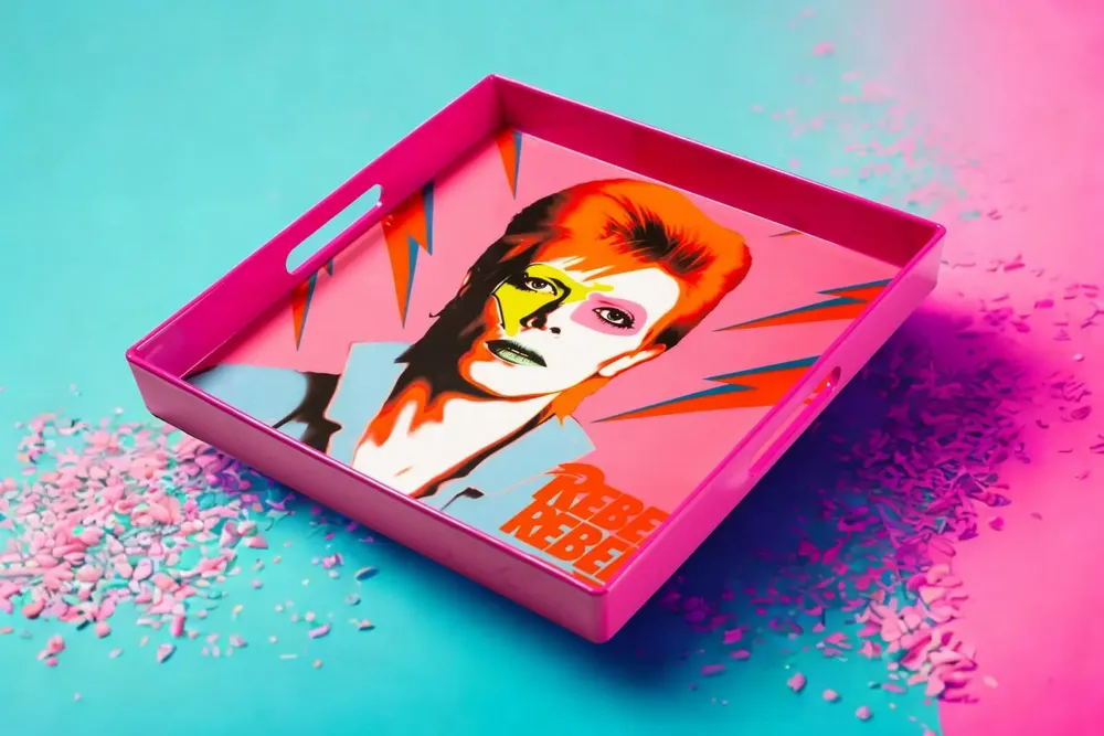 Plateaux - Plateaux Laqués - BLUE SHAKER