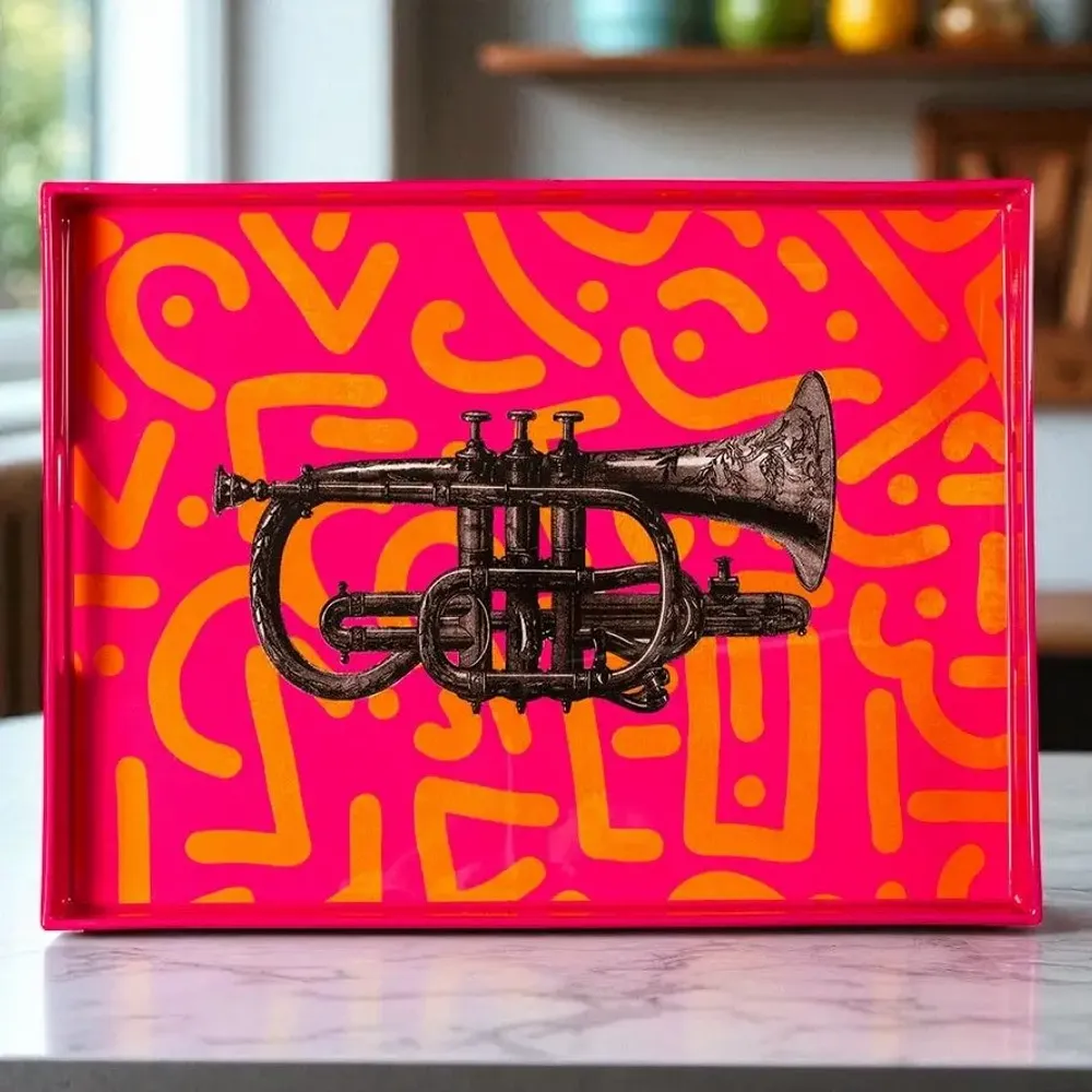 Plateaux - Plateaux Laqués - BLUE SHAKER