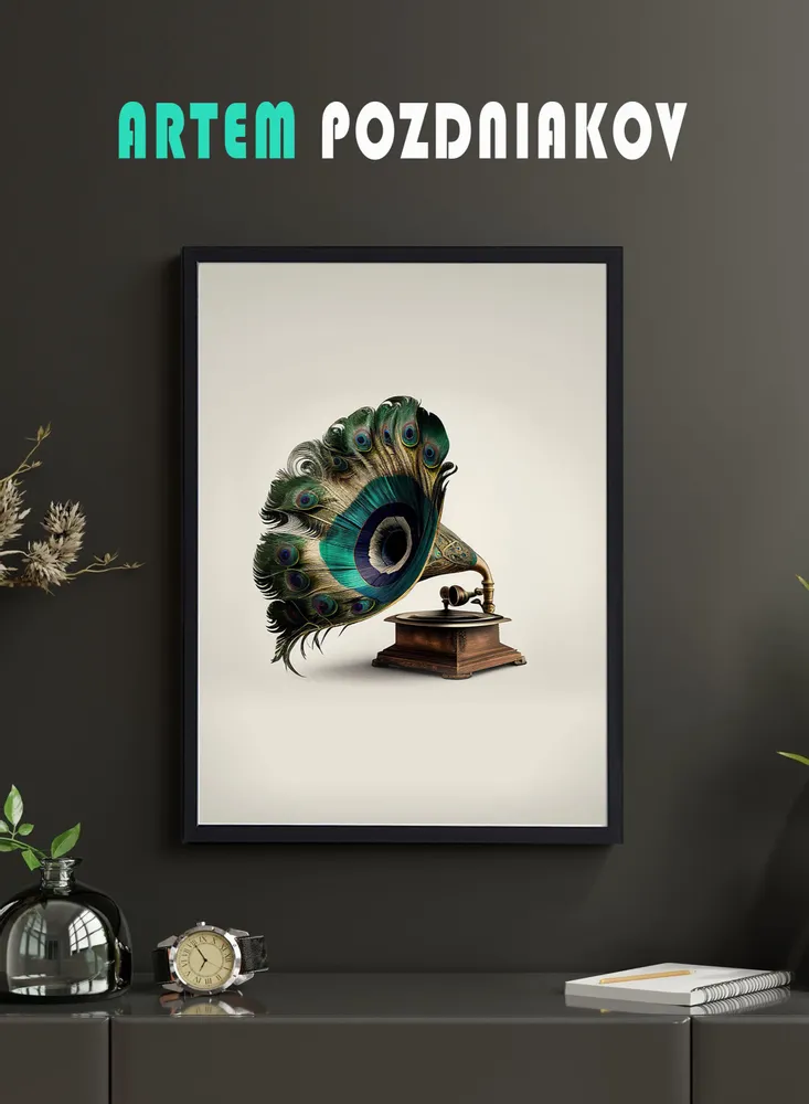 Affiches - Collection Art mural - BLUE SHAKER