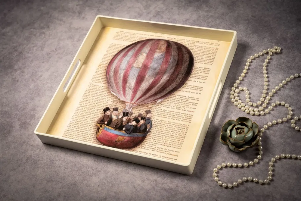 Plateaux - Plateaux Laqués - BLUE SHAKER