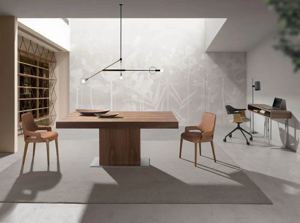 Dining Tables - Walnut extendable dining table - ANGEL CERDÁ