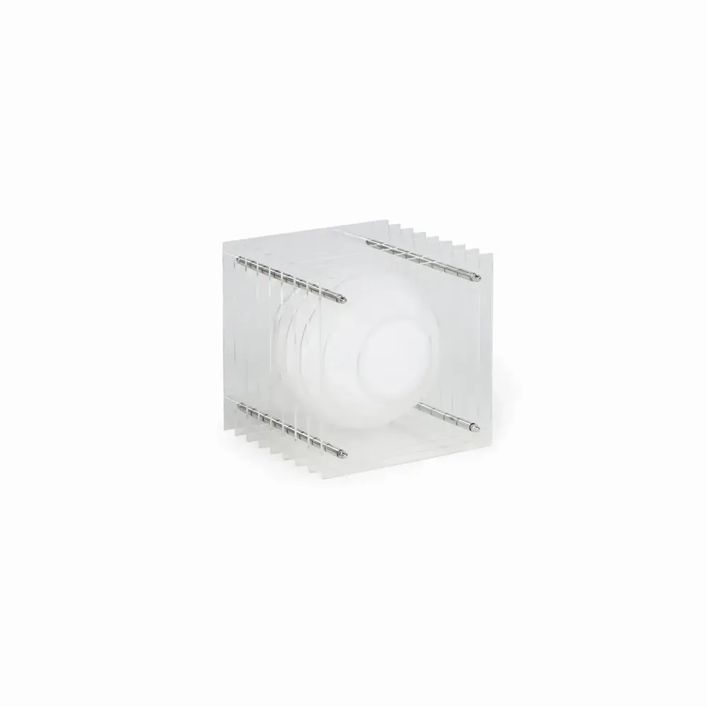 Table lamps - LOP lamp small square in clear acrylic - BANG