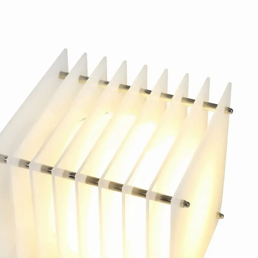 Desk lamps - LOP lamp small square in milky acrylic - BANG