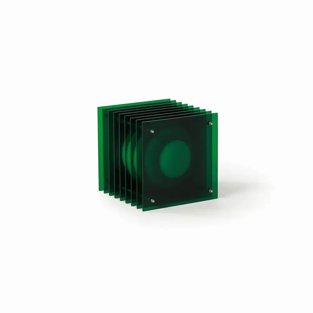 Desk lamps - LOP lamp small square in green acrylic - BANG