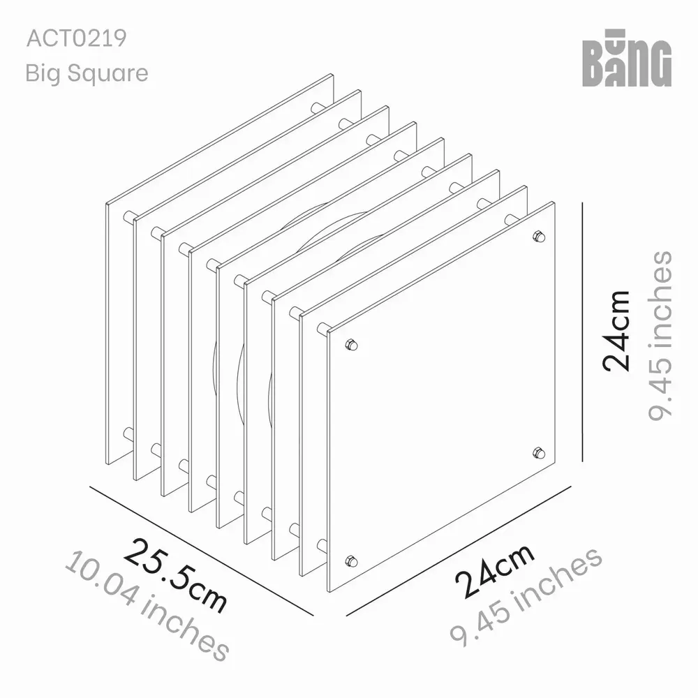 Lampes de bureau  - Lampe LOP grand carré en acrylique laiteux - BANG