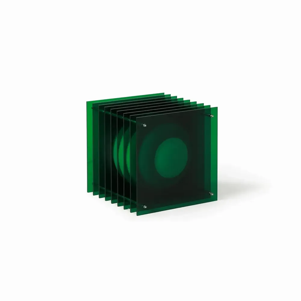 Lampes de bureau  - Lampe LOP grand carré en acrylique vert - BANG
